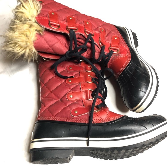 Sorel red Joan of Arc snow winter boots - Picture 8 of 8